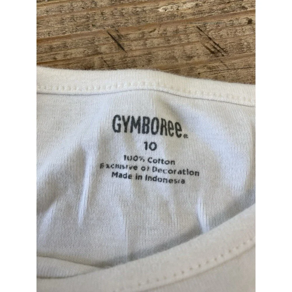 Gymboree Girl 10 Long Sleeve T-shirt Panda White